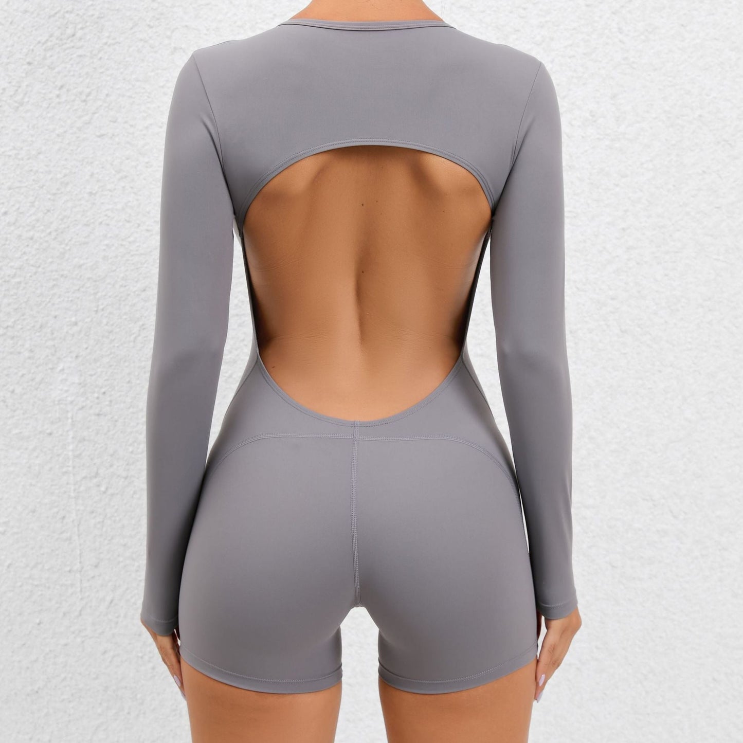 Sexy Backless Tight Yoga Jumpsuit High Elastic Sports One Piece Beauty Back Yoga Fitness Jumpsuit