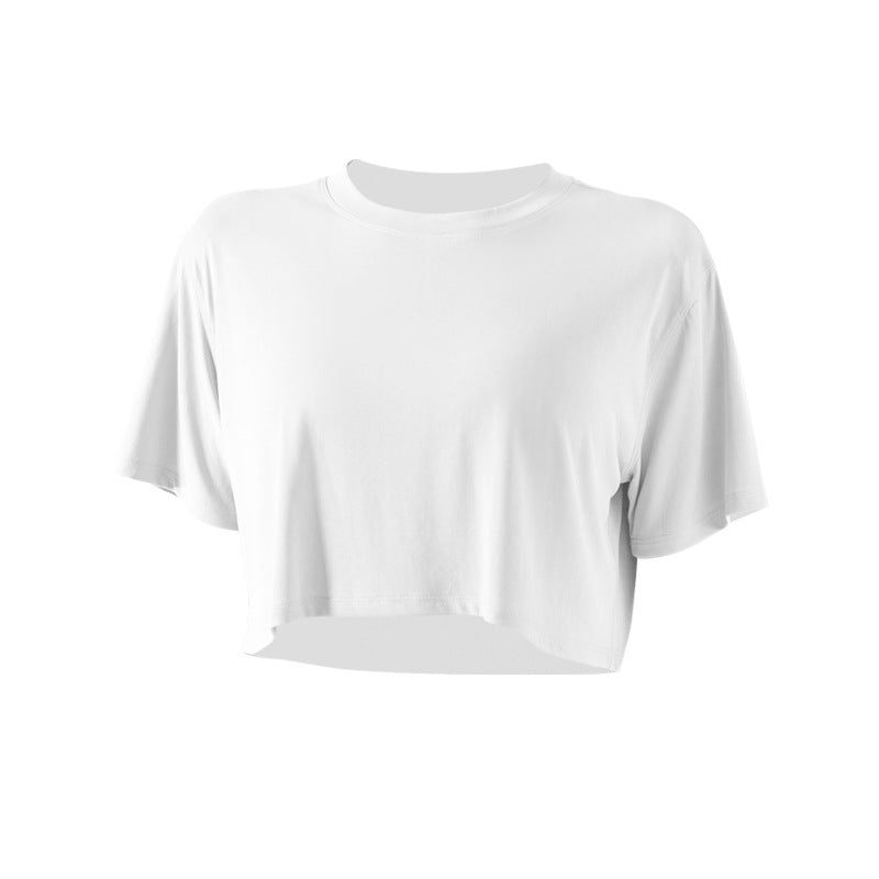 Outdoor Sports Top Women Loose Short Yoga Clothing Top Women Workout Blouse Running Short Sleeve T shirt Summer