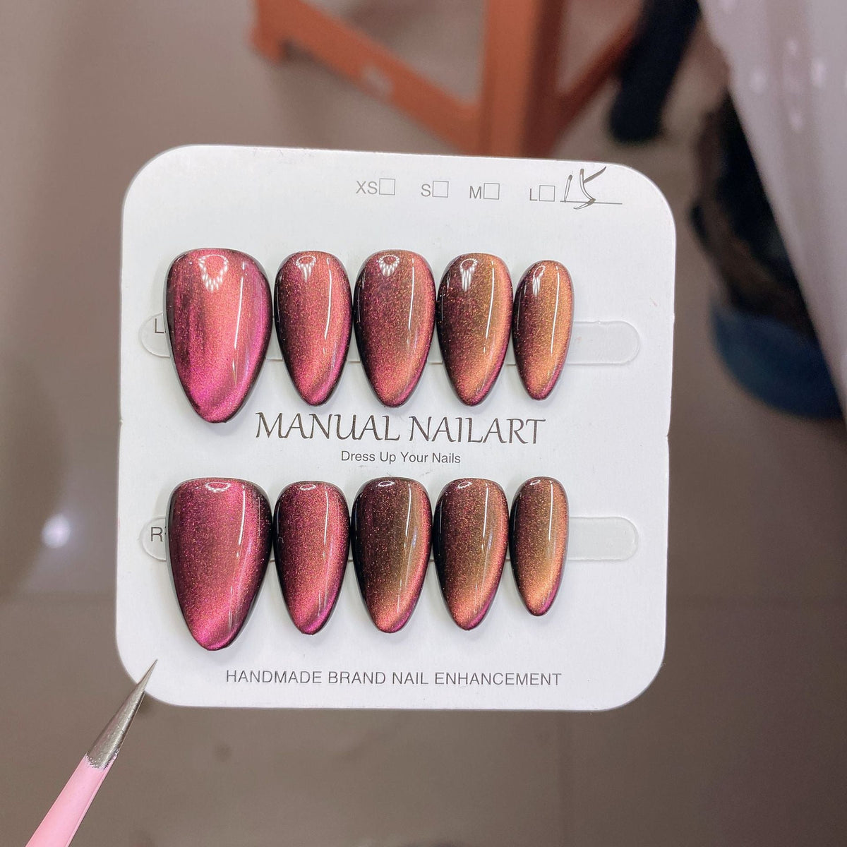 1026- Handmade press on nails fake nails removable