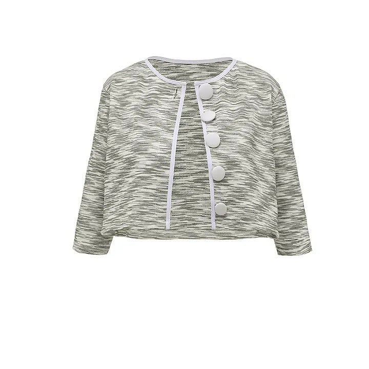 Swimming Suit Gray Sweet Chanel One Piece Swimming Gray Cardigan
