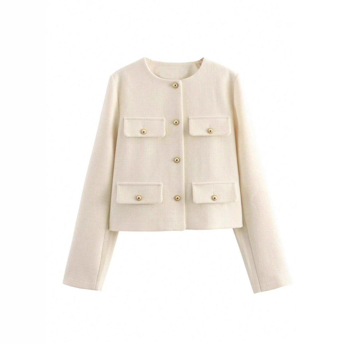 Round Neck Classic Autumn Short round Neck Woolen Coat