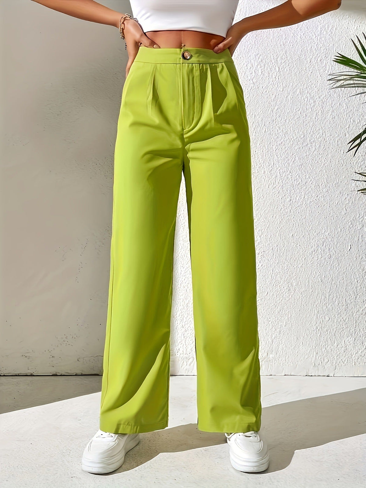 Autumn Winter tailored trousers Women High Waist Drooping Loose Straight Slimming Casual Mop Pants