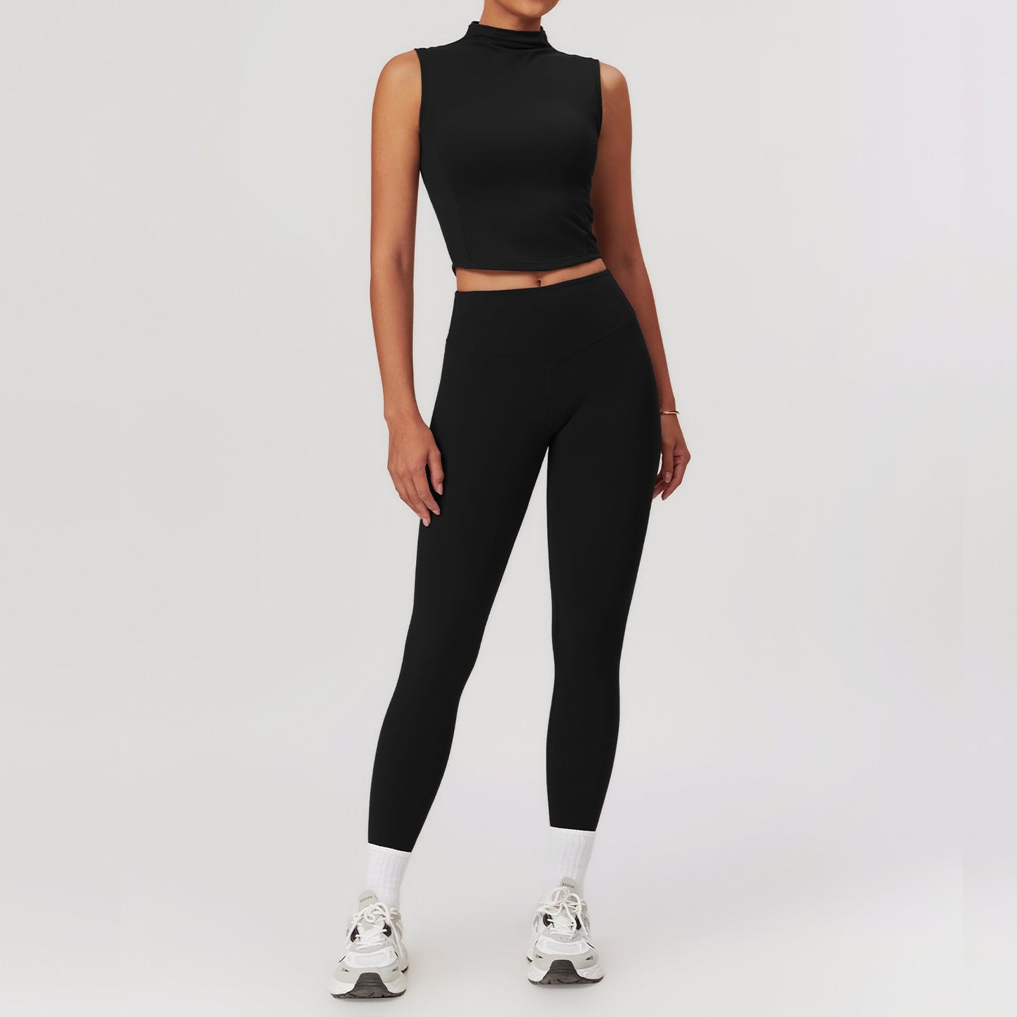 Sollinarry Brushed Tight Yoga Women Slimming Beauty Back Exercise Set Casual Fitness Yoga Wear