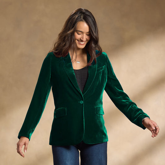 Gold Velvet Small Blazer Women Spring Casual Women Wear Short Blazer