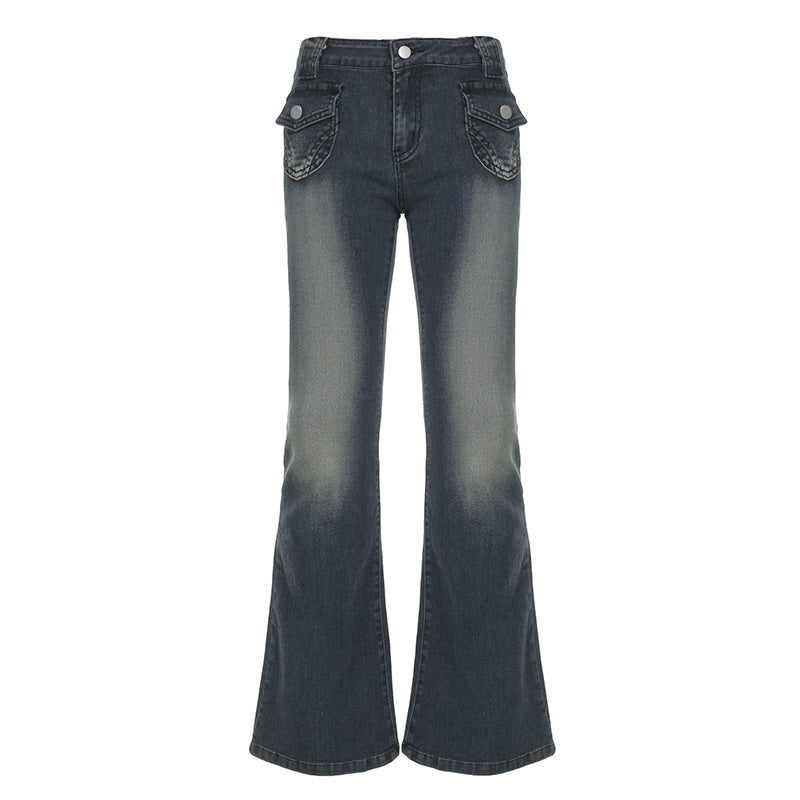 Street Sexy Retro Stretch Bootcut Trousers Retro Slim Spring Summer Jeans Women Trousers Delivery
