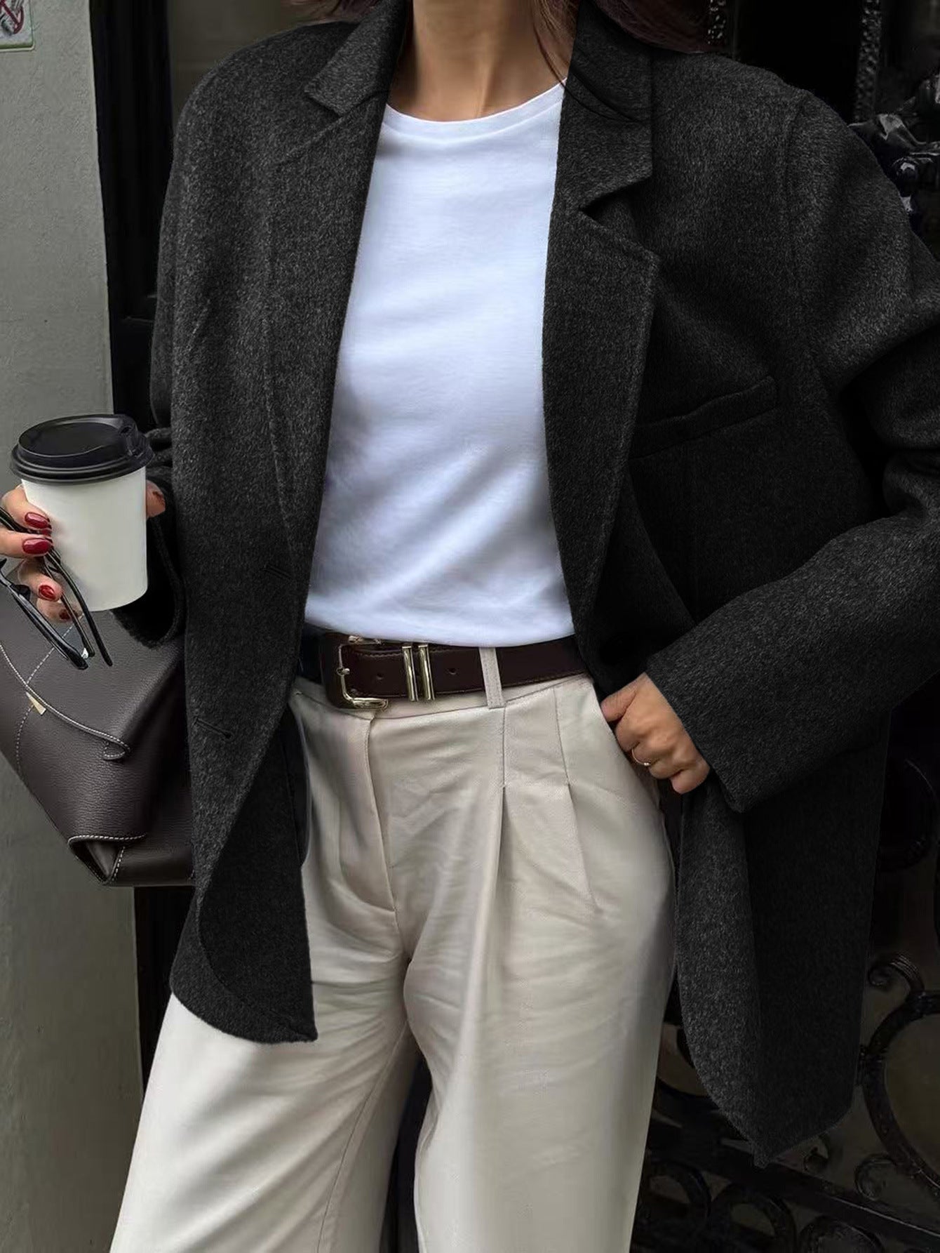 Casual Advanced Solid Color Blazer Women Clothing Autumn Winter