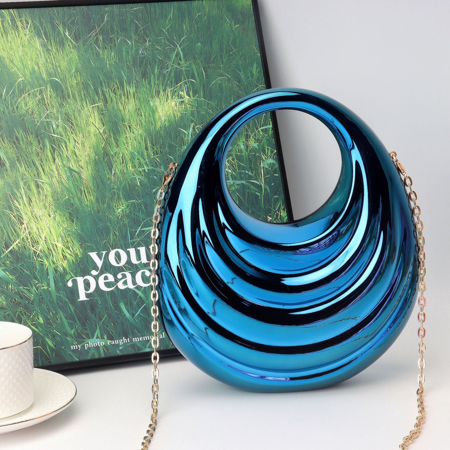 Acrylic Lock Women's Bag, Prom Bag, Party Purse, Prom Bags Clutch