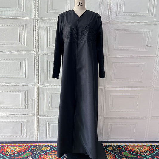 Arrival Designer Model Graceful Embroidery Mid Length Robe Trench Coat