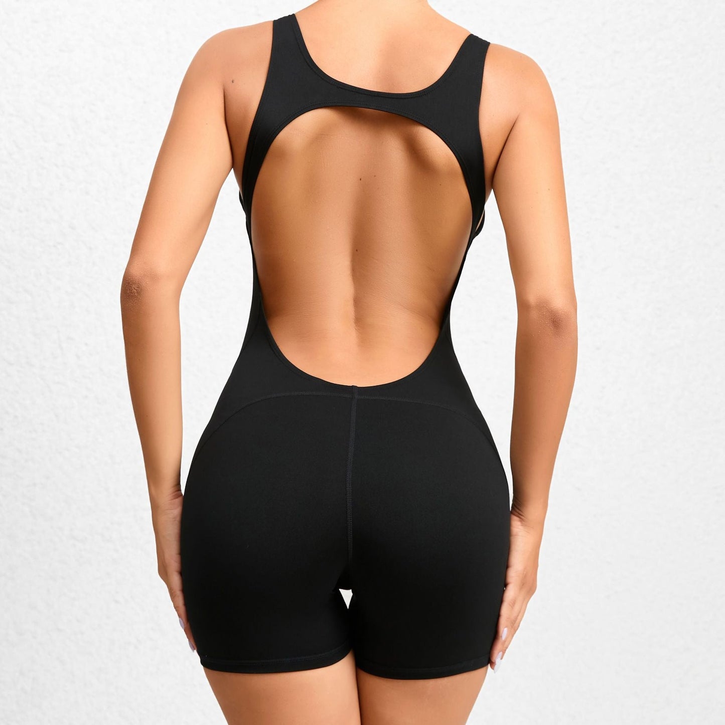Quick Drying Nude Feel Yoga Clothes Women Training Fitness Integrated Hip Lifting Sport Yoga Jumpsuit