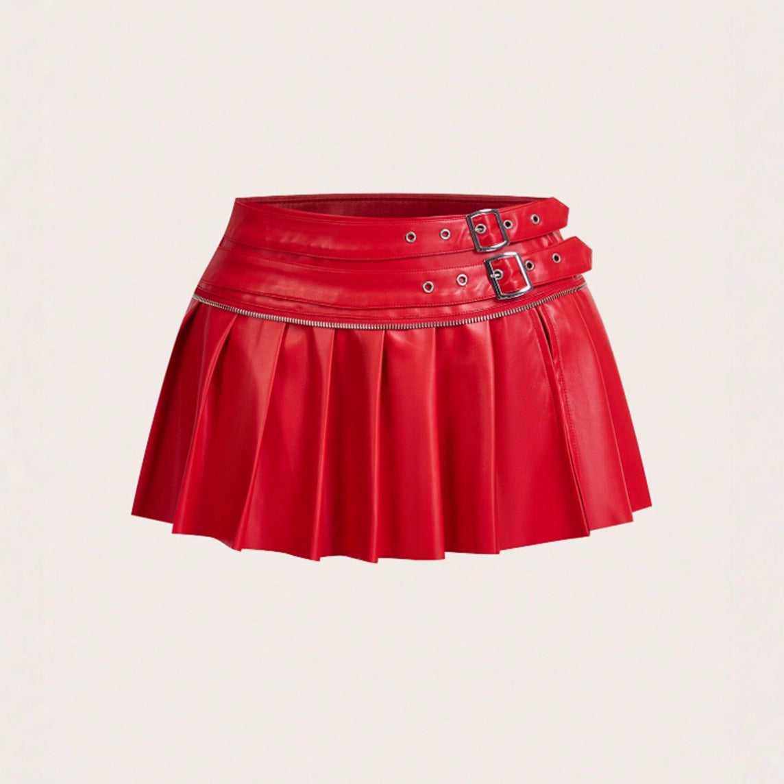 Women Clothing Sexy Pleated Skirt Pleated Short Split Skirt