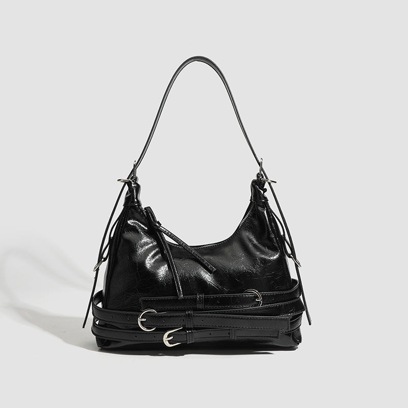 Summer Retro Simple Shoulder Bag Sexy Locomotive Trendy High Sense Underarm Bag Women