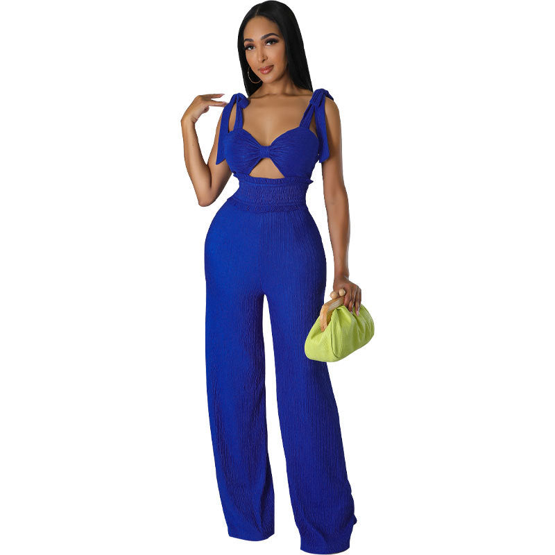 Women Clothing Jumpsuit Pants Summer Sleeveless Jumpsuit Casual