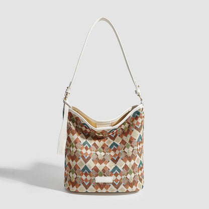 Casual large capacity hobo bag, bag female college shoulder bag, Crossbody hobo bag, bucket bag