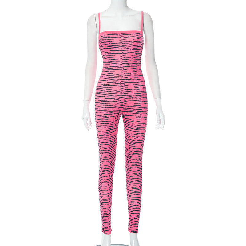 Women Clothing Summer Sexy Sling High Waist Slim Fit Bodysuit