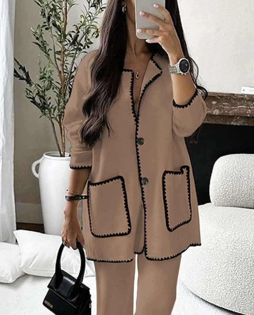 Women Stitching Bag Set Autumn Winter