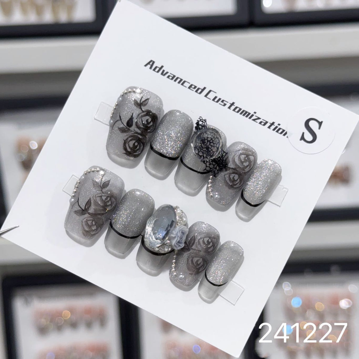 1028- Handmade press on nails fake nails removable