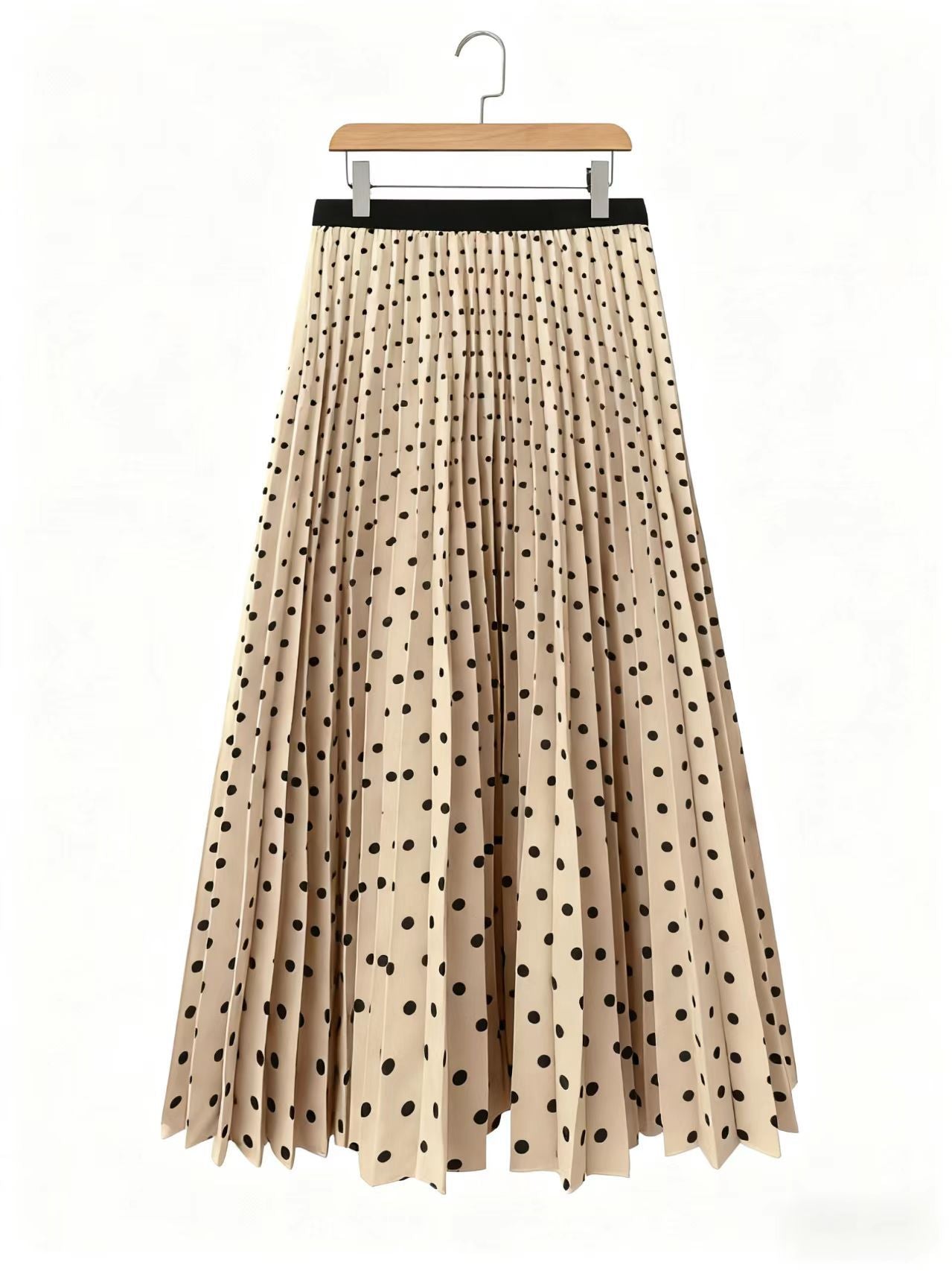Wear High Grade Miu Pleated Skirt Slim Fit Personalized High Waist Slimming Autumn Women Long Skirt