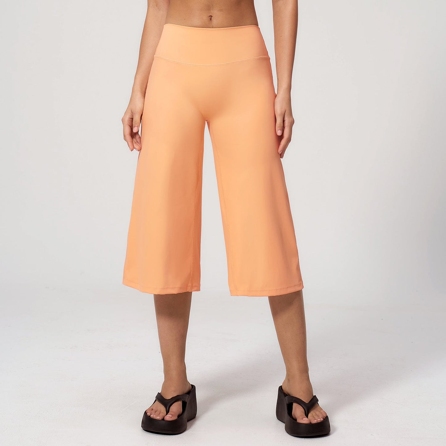 Summer Brushed Yoga Wear Sports Pirate Shorts For Women Abdominal Shaping High Waist Quick Drying Loose Fitness Sports Pirate Shorts