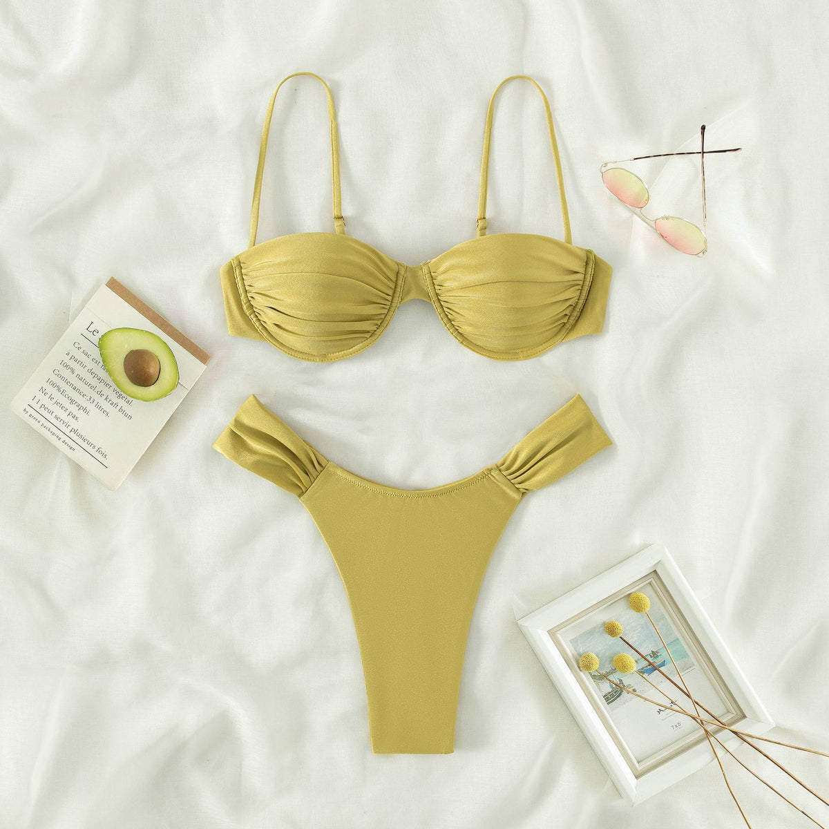 Bikini Sexy Swimsuit Triangle plus Size Women Seperated Swimwear