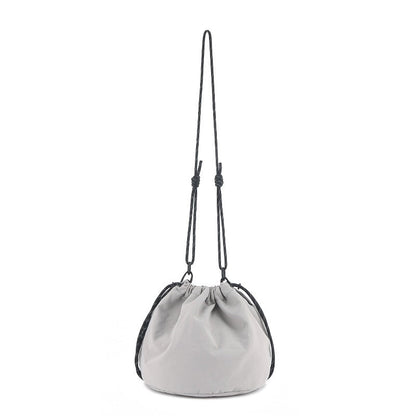 Bucket Bag stylish, Dual Drawstring Crossbody Bag Men's, Outdoor Sports and Leisure Bag
