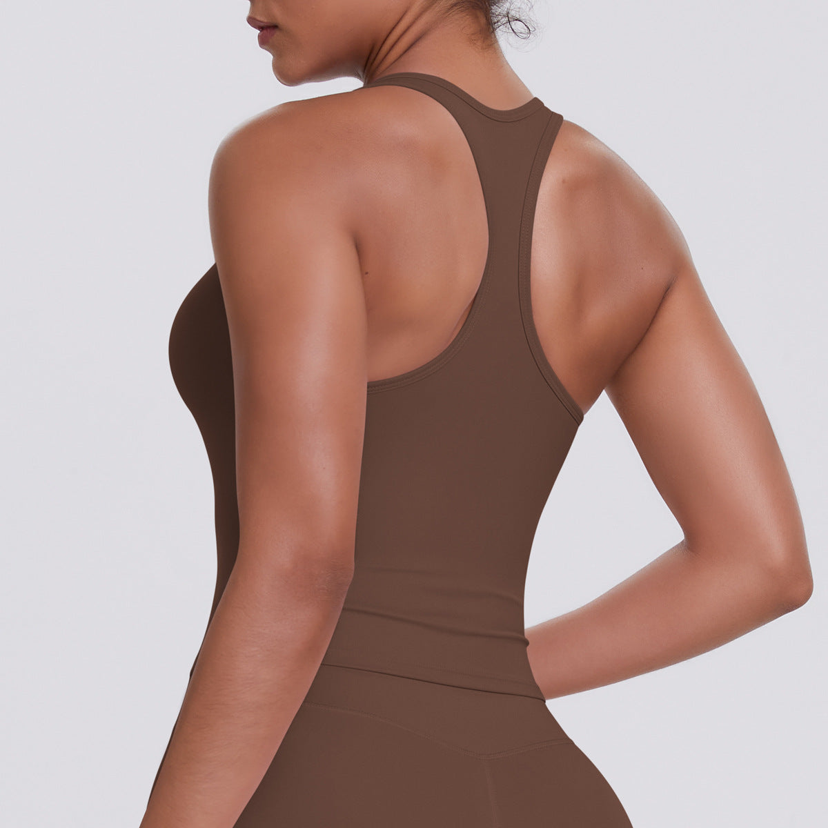 Solid Color Sanding H Shaped Beauty Back Sports Vest Women Tight Quick Dry Casual Running Fitness Top Yoga Clothes