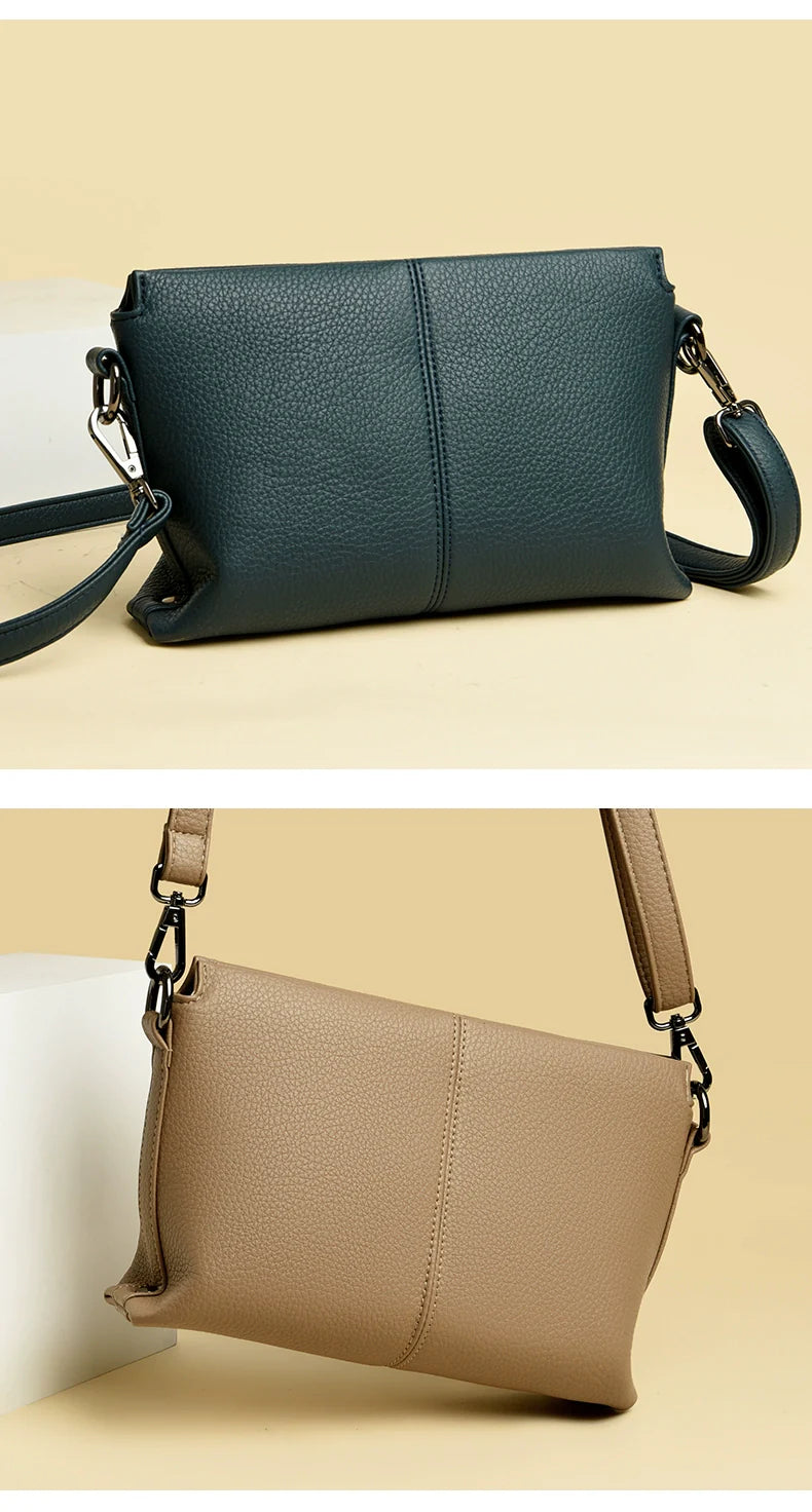 Western Style Soft Leather Women's Crossbody Bag | Fashion Small Square Shoulder Bag (Commuting & Casual Handbag)