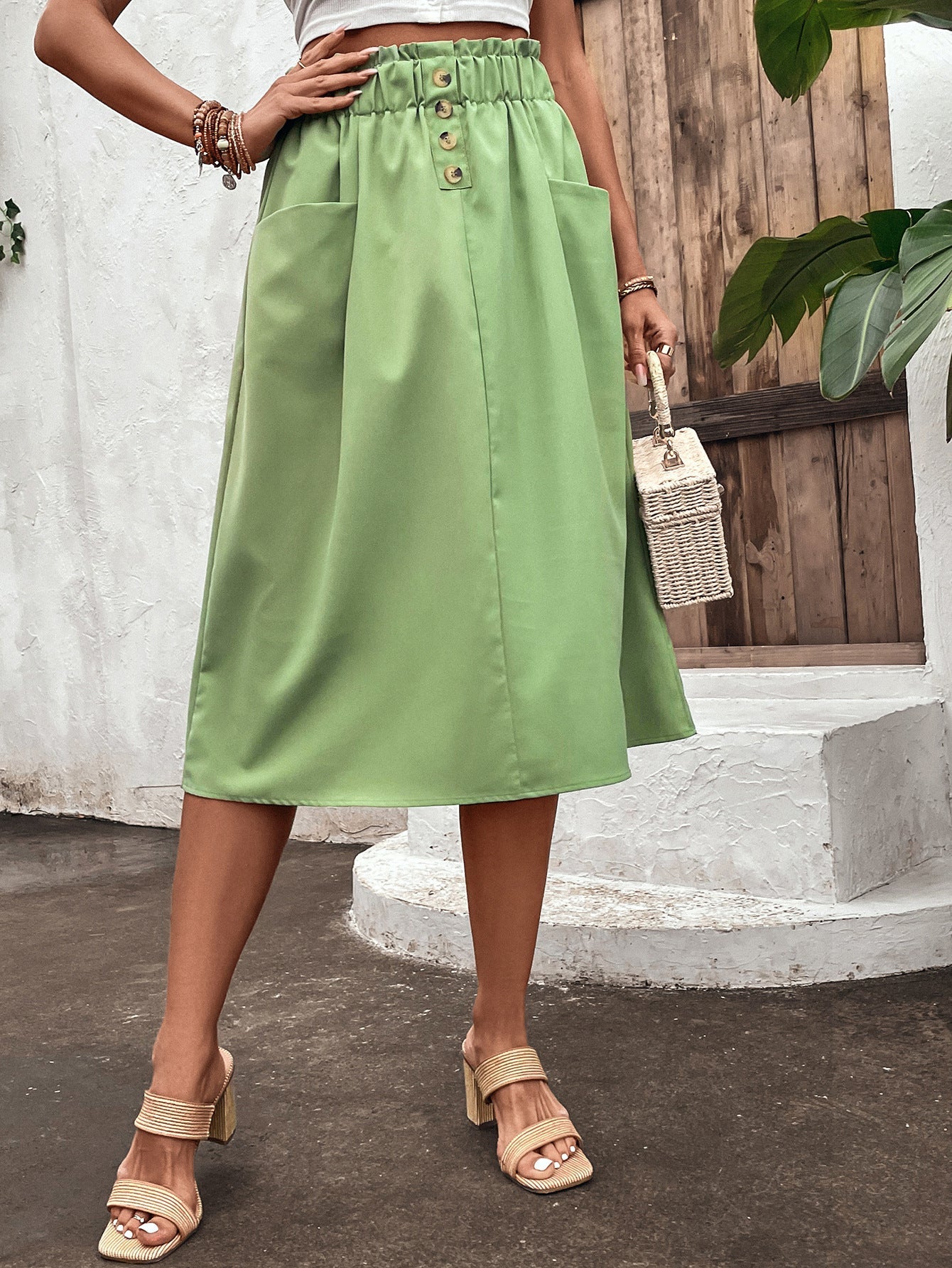 Skirt Women High Waist Casual