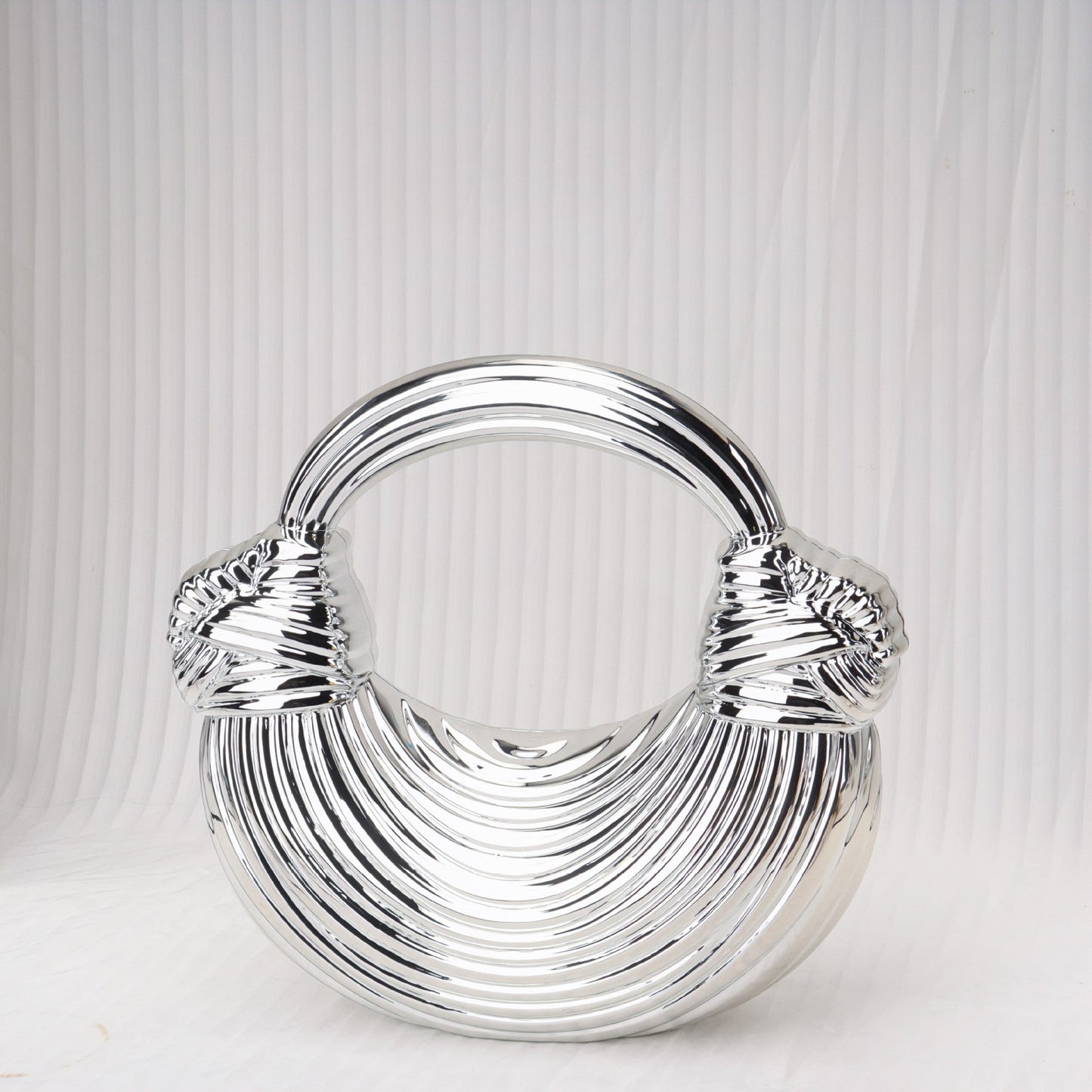 Shinny Acrylic Knotted evening Clutch Purse, Dinner Purse, Clutch Purse Casual