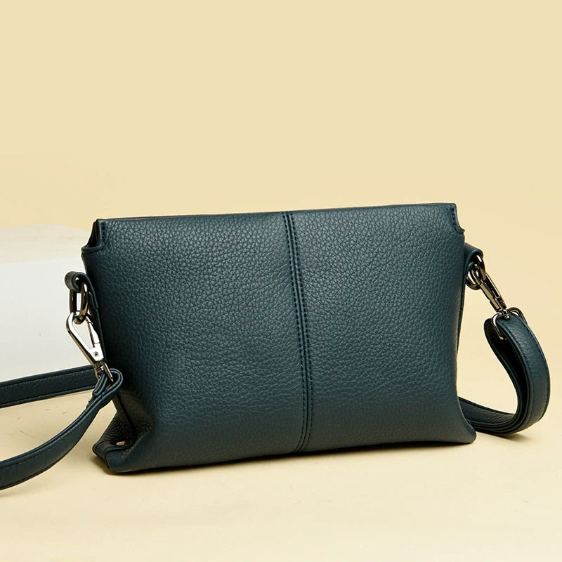 Western Style Soft Leather Women's Crossbody Bag | Fashion Small Square Shoulder Bag (Commuting & Casual Handbag)