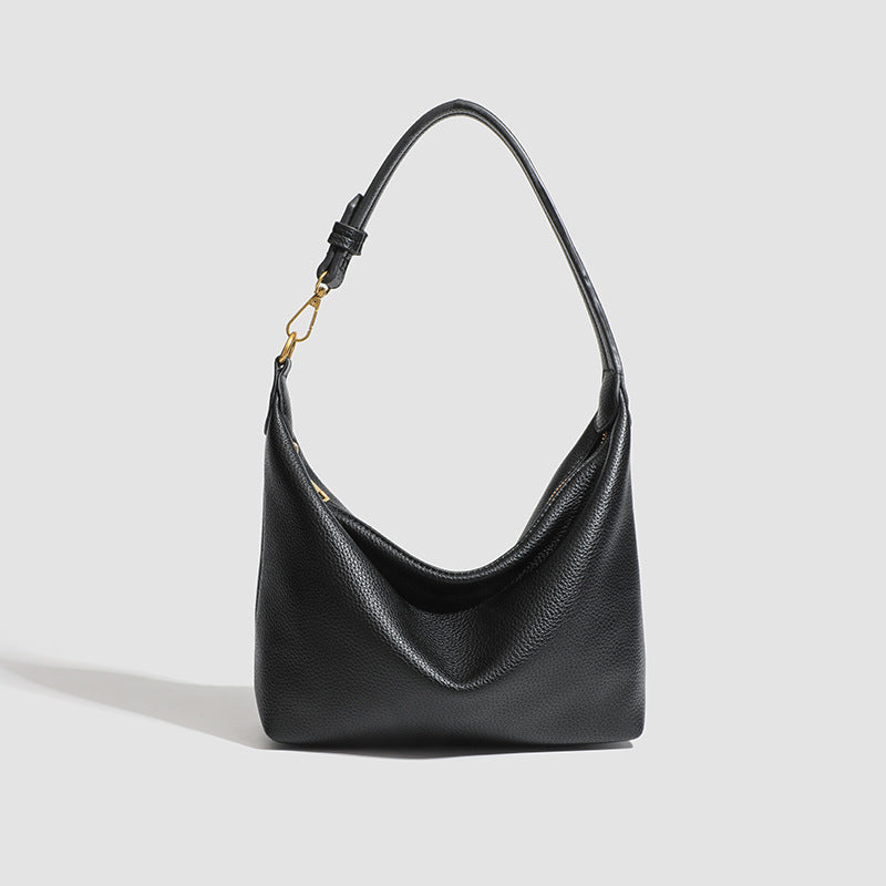 Tote Bag Simple Office Large Capacity Shoulder Bag Casual All Match Bucket Portable Underarm