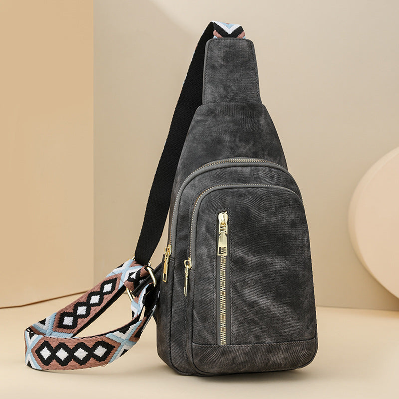 Retro Bags Women Large Capacity Women Chest Bag Simple Messenger Bag Women Chest Bag