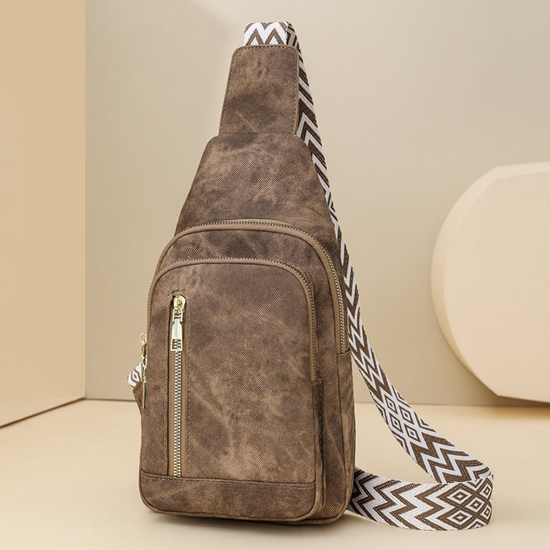 Retro Bags Women Large Capacity Women Chest Bag Simple Messenger Bag Women Chest Bag
