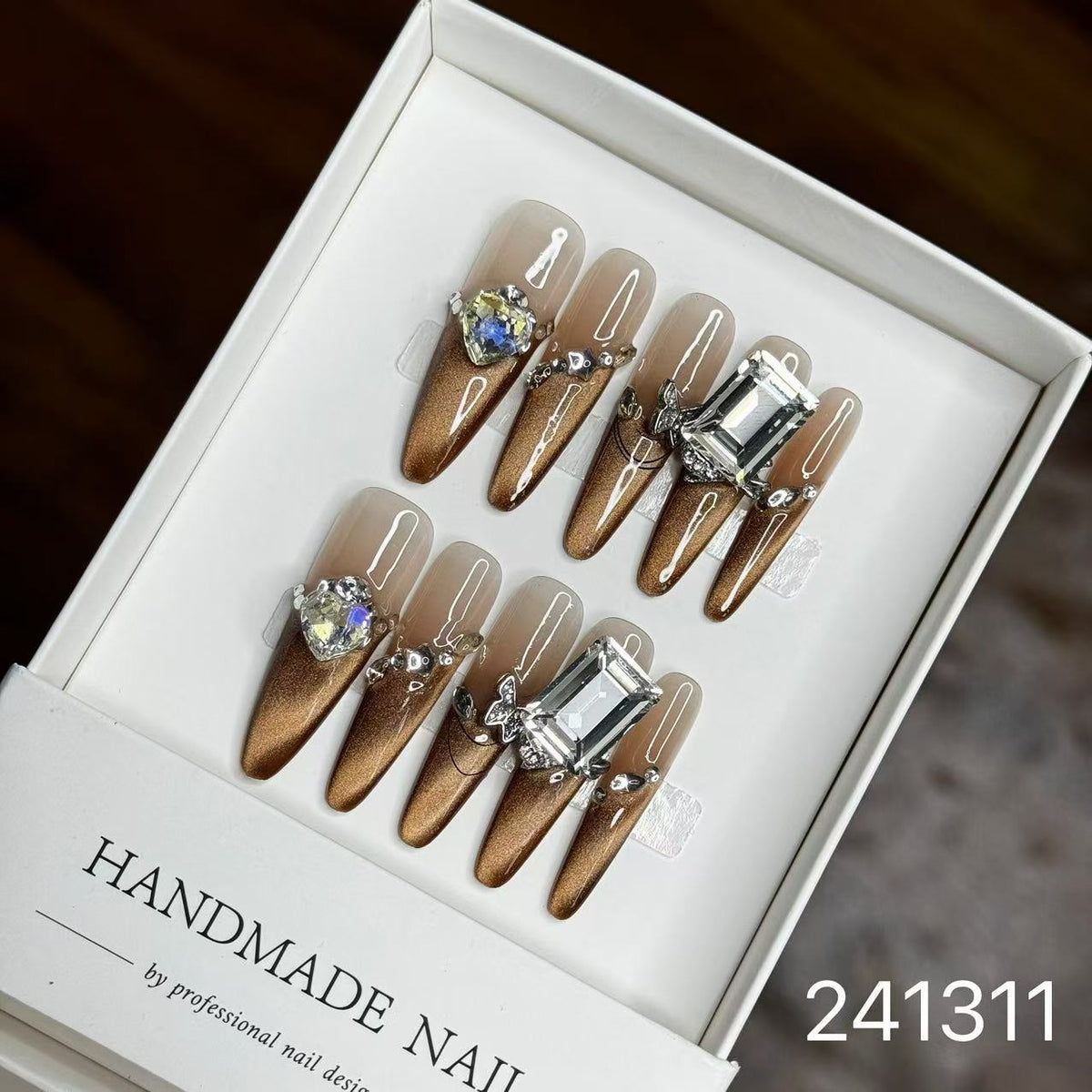 1028- Handmade press on nails fake nails removable