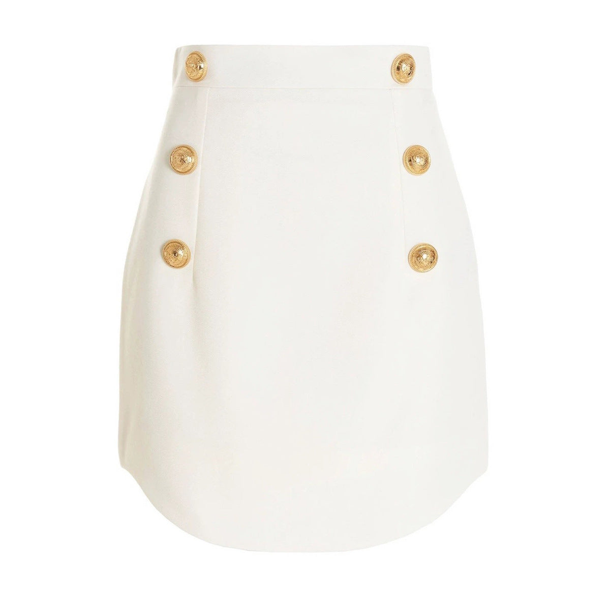 Goods Summer Solid Color Slim Fit Sheath Simple Little Short Dress Office Professional Skirt