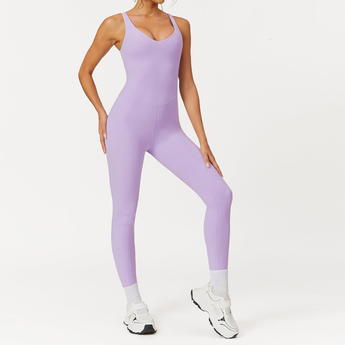 Nude Feel Beauty Back Yoga Jumpsuit Yoga Clothes One Piece Sports Fitness Tight Jumpsuit