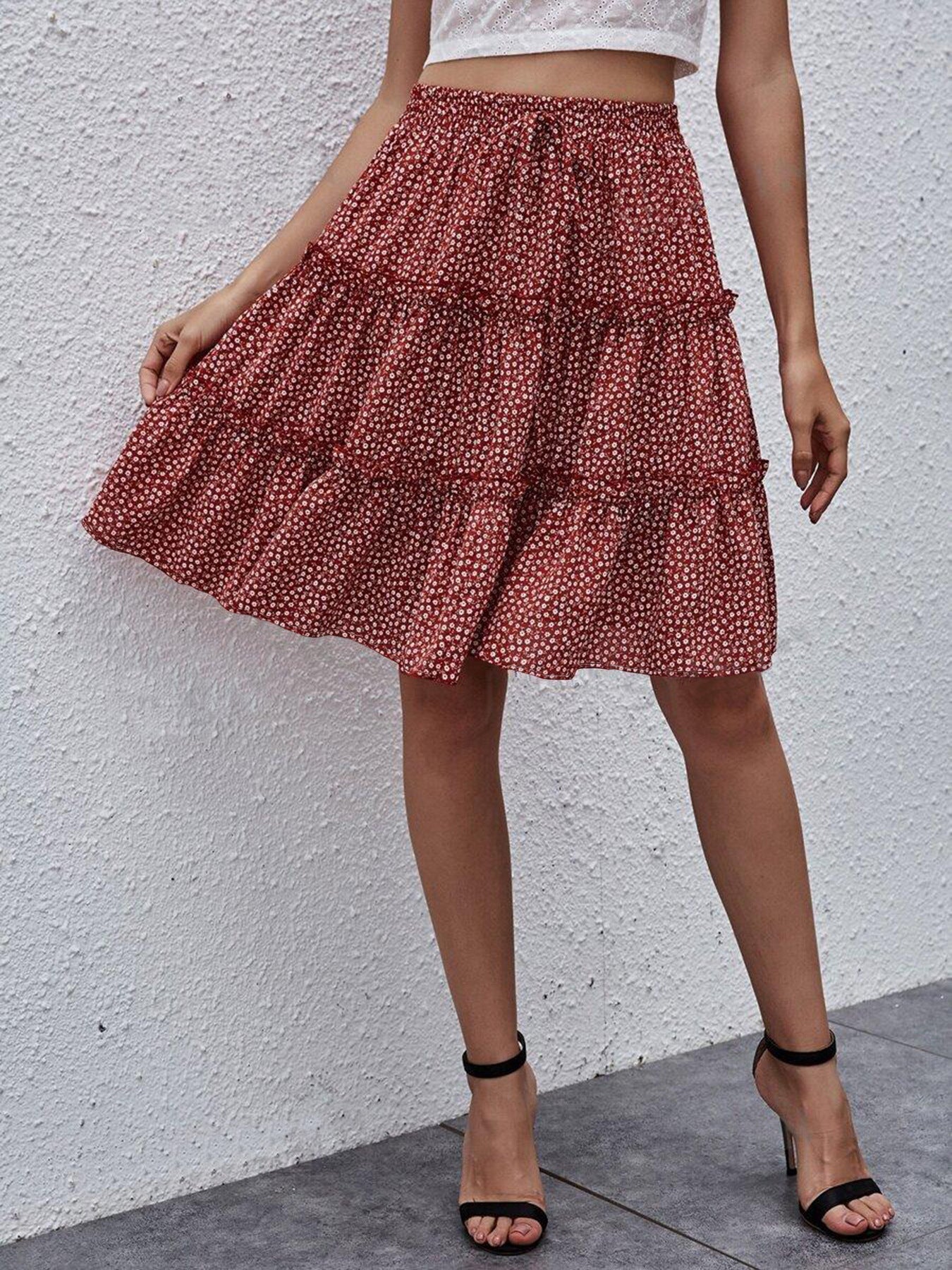 Skirt Vacation Printed Lace Sexy Skirt Women