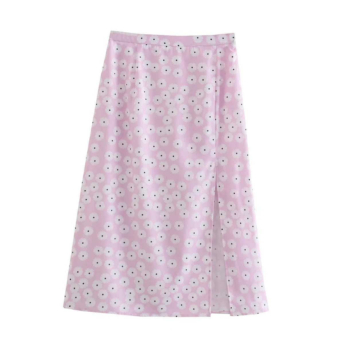 Summer Women Clothing Fashionable Slimming Floral Skirt Midi Skirt