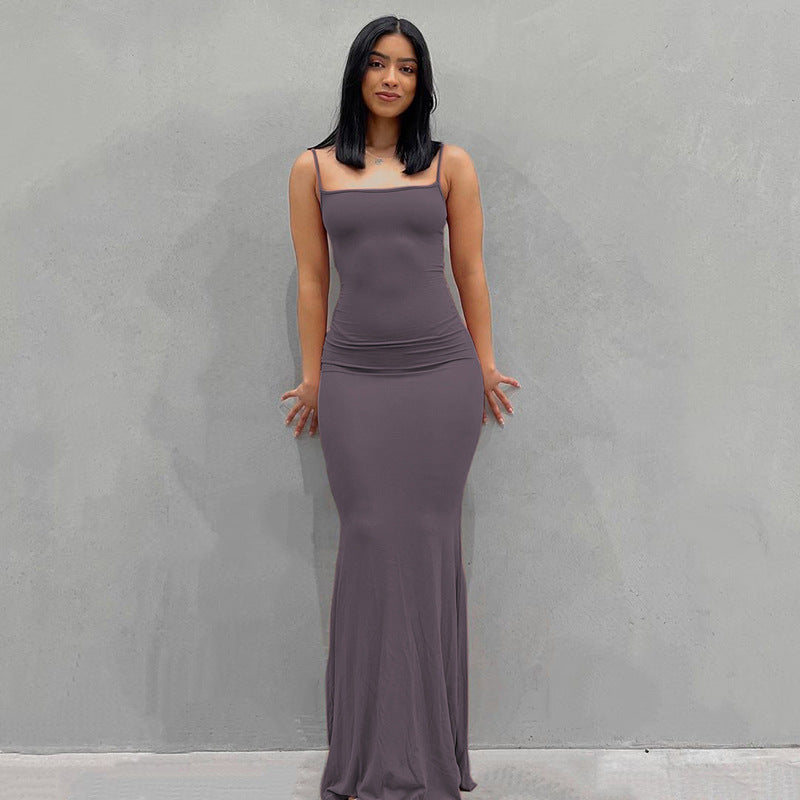 Women Clothing Dress Casual Slim Strap Home Maxi Dress