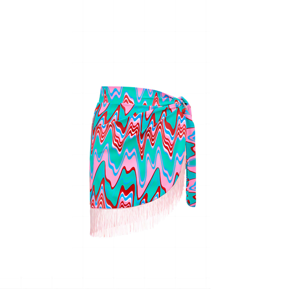 Spring Sexy Swimsuit Women Conservative Printed Swimsuit Wrap Skirt Set