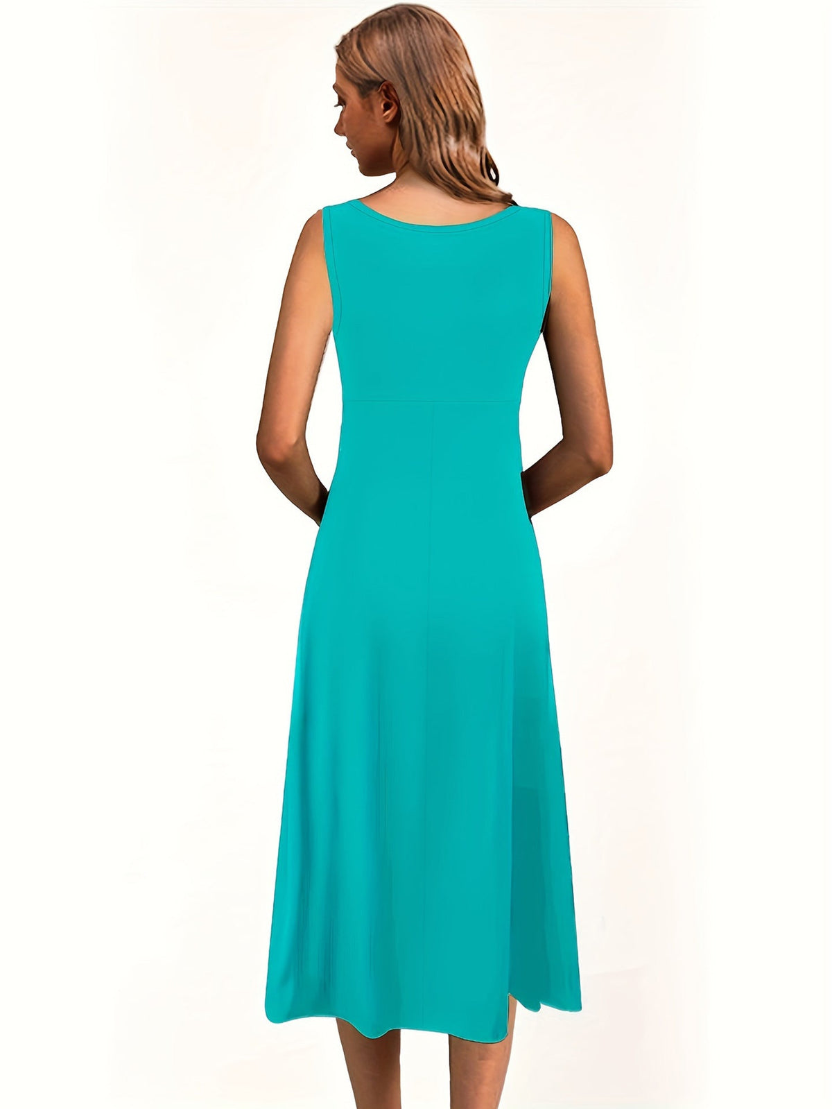 Solid Color Sleeveless Sexy Dress Slim Fit Women