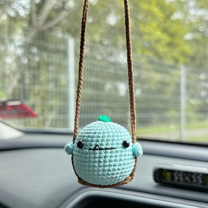 Car plant pendant Car decoration Rearview mirror pendant Creative wool in the car