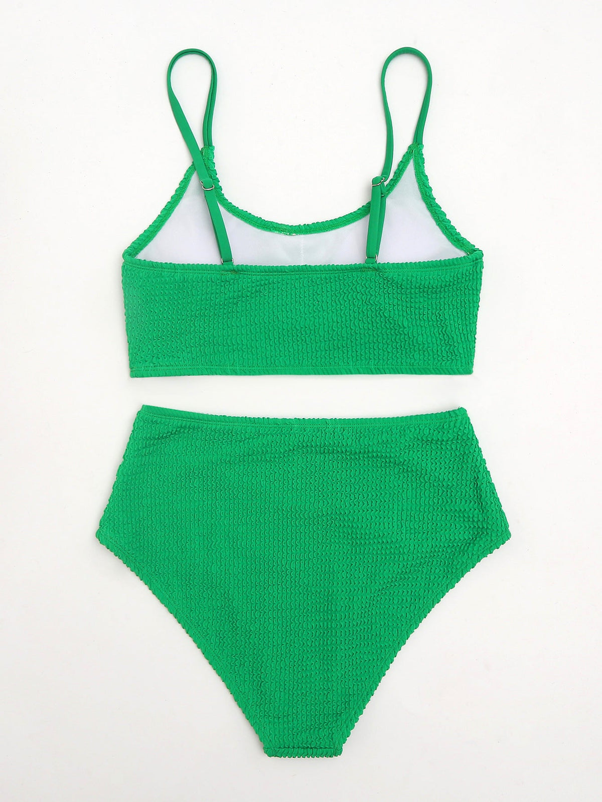 Bikini Solid Color Snake Cloth High Waist Sexy Bikini Swimsuit Swimwear Women