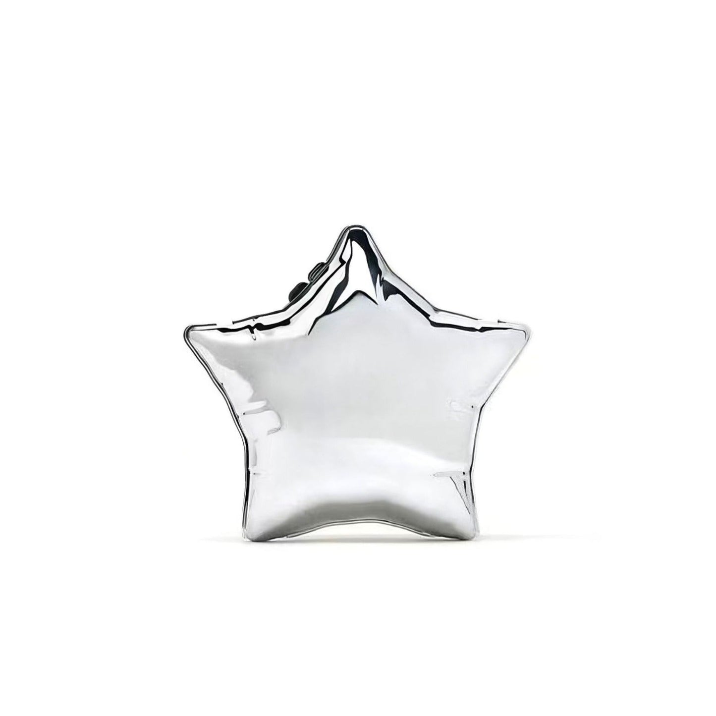 Silver Pentagram Chain evening Bag, Acrylic Mini Change, Key Lipstick Purse, Crossbody Prom Bag