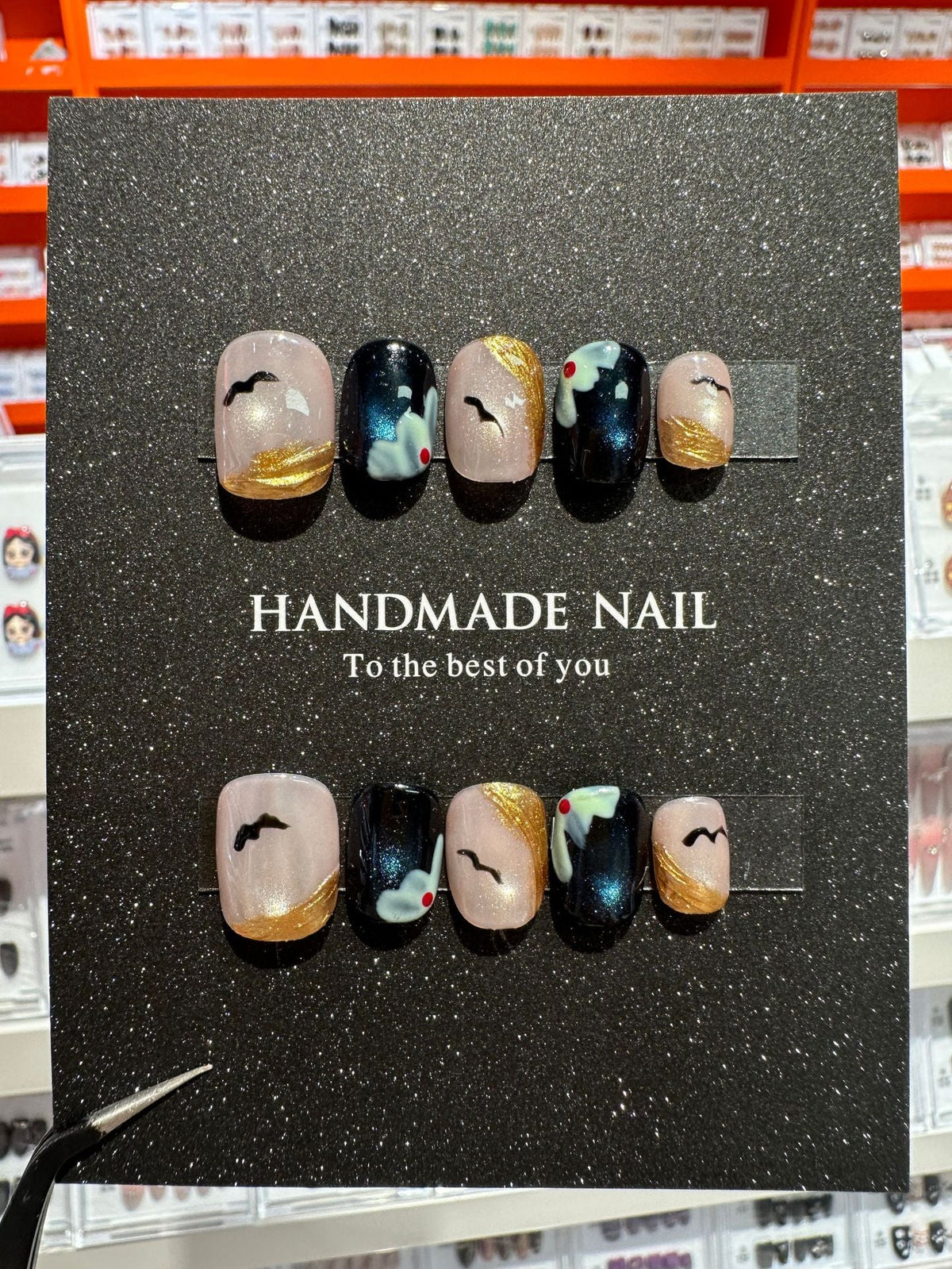 Christmas handmade nail wear temperament gentle nail art nail patch