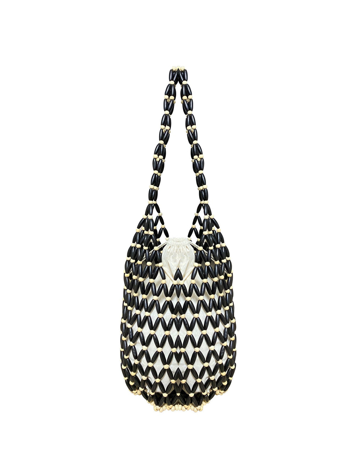 Summer All Matching Special Interest Design Handmade Beaded Weaving Hollow Out Cutout Beach Bag