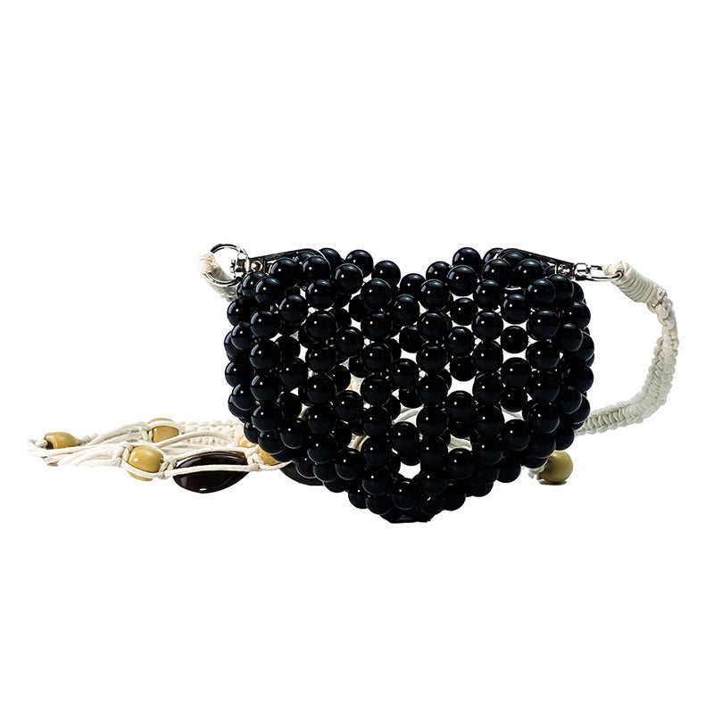 Mini Love Handmade Beaded All Match Hanging Chain Bag Ornaments Niche Girls One Shoulder Crossbody Bag