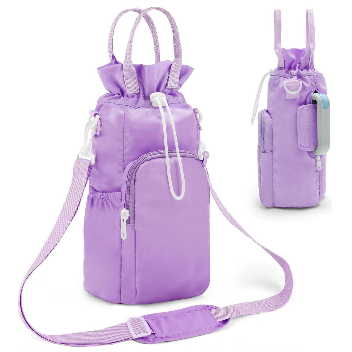 Insulated water cup cover, water cup cover Insulated ice bar kettle bag, Crossbody water cup bag with phone holder