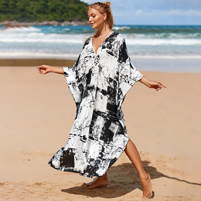 Bikini Cover-Up Viscose Cardigan ¨C Hot Spring Swimwear Wrap, Beach Sarong Shawl for Women