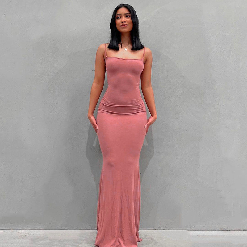 Women Clothing Dress Casual Slim Strap Home Maxi Dress