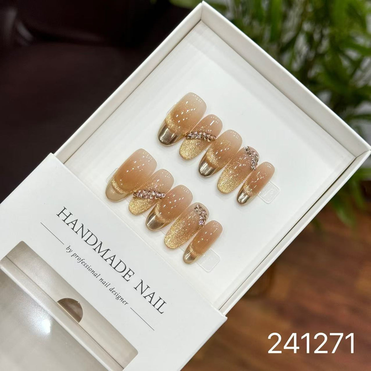 1030- Handmade press on nails fake nails removable